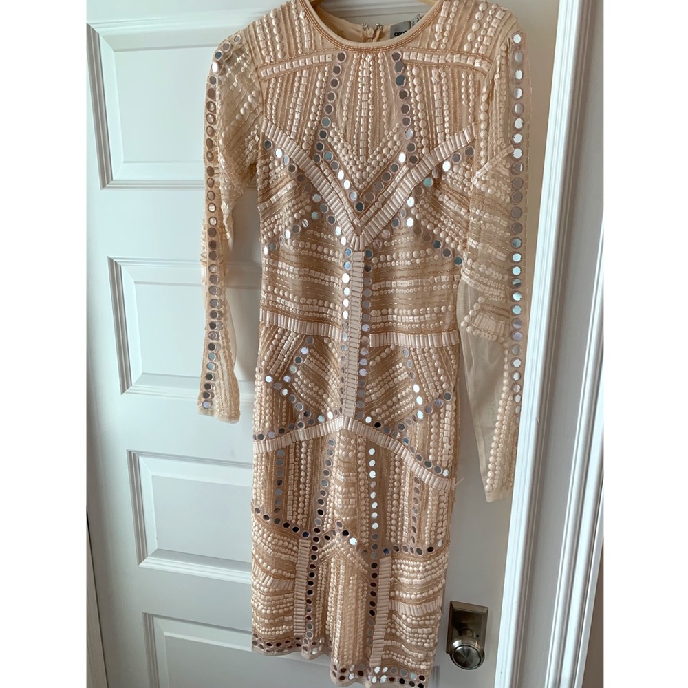 ASOS fully beaded cocktail dress || size 2